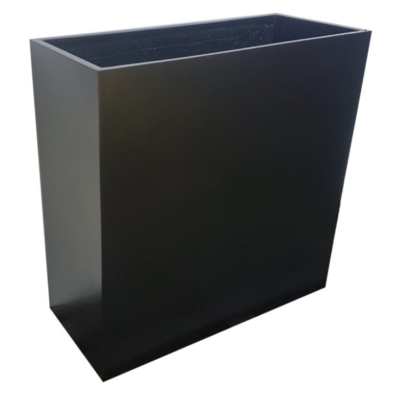 Fibreglass Barrier Planter Matte Black Alt1
