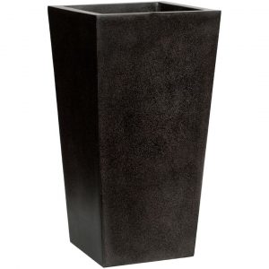Black Terrazzo Tall Flared Square PlanterS