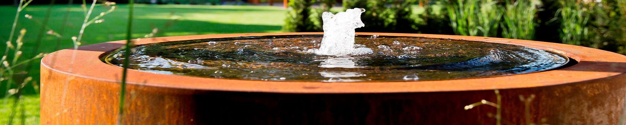 corten steel water feature by Adezz