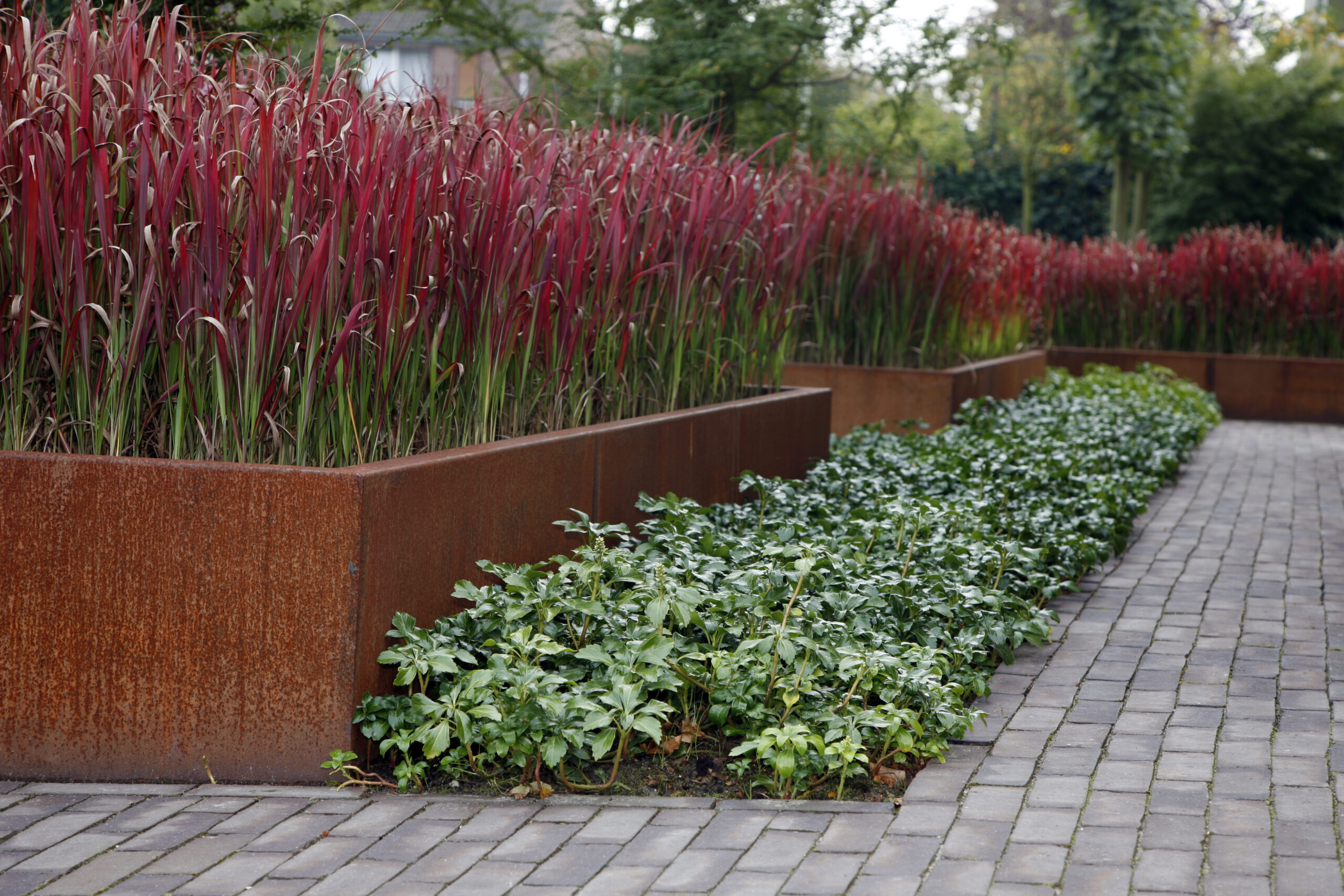 Modern on sale retaining wall